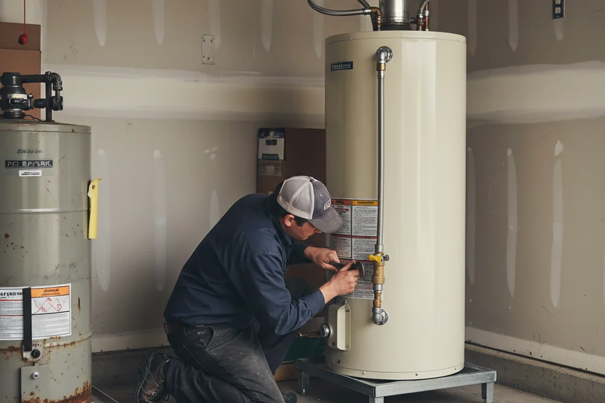 Water heater and shutoff valve replacement in Peekskill